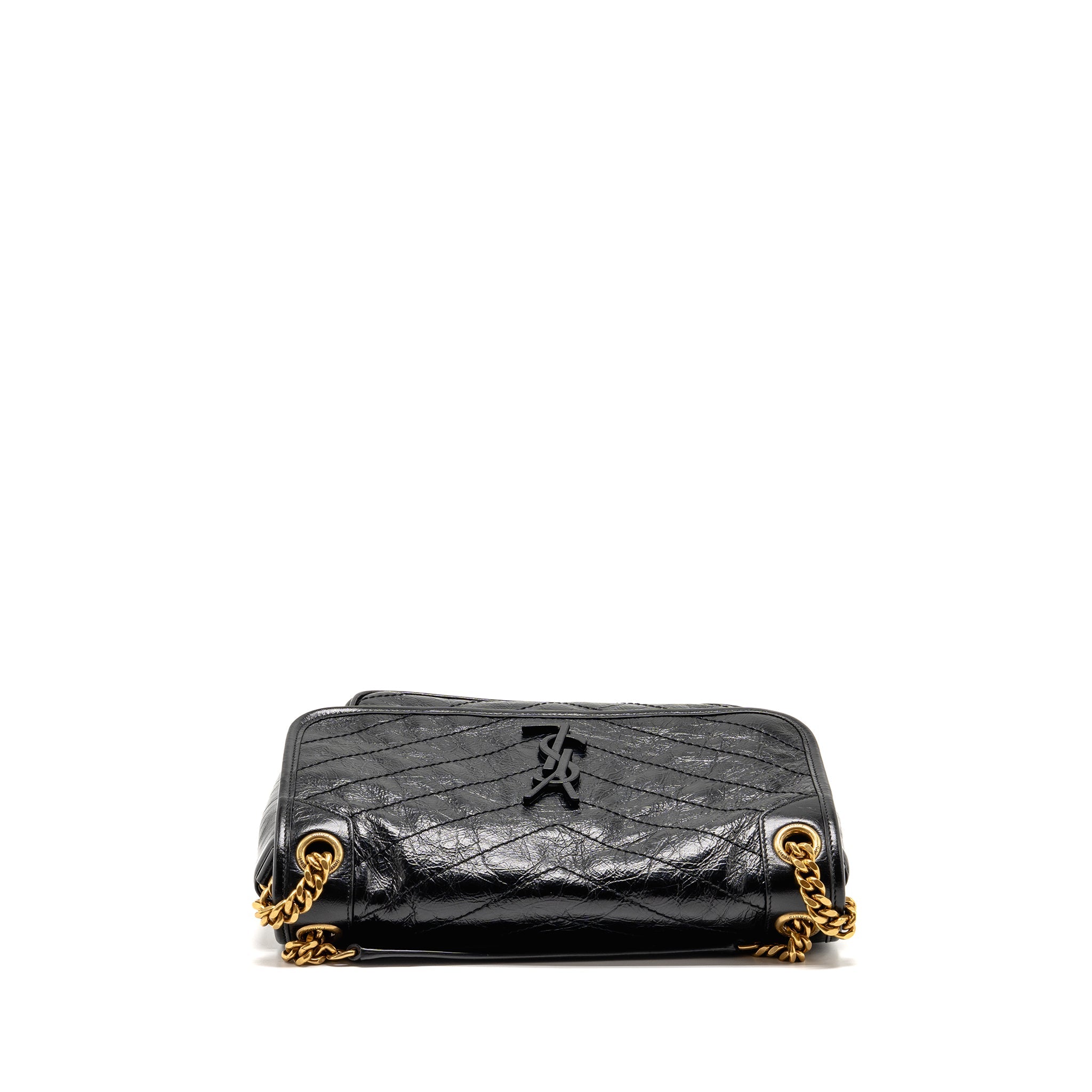 SAINT LAURENT/YSL MEDIUM NIKI CHAIN BAG VINTAGE CALFSKIN BLACK GHW