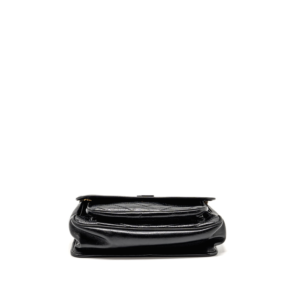 SAINT LAURENT/YSL MEDIUM NIKI CHAIN BAG VINTAGE CALFSKIN BLACK GHW
