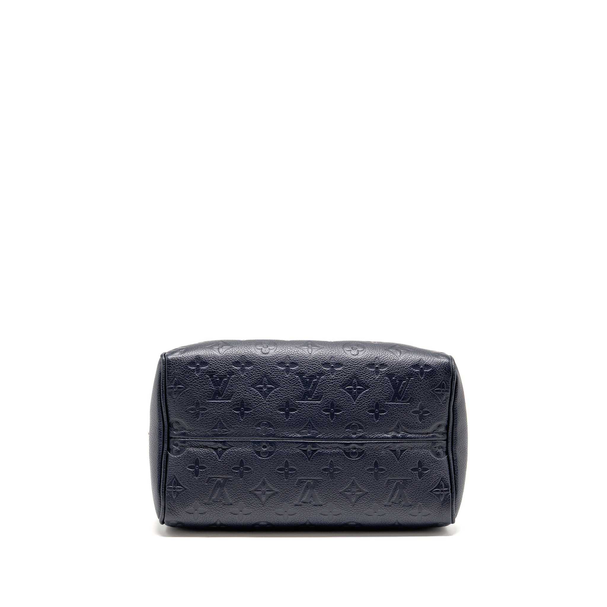 LOUIS VUITTON SPEEDY 25 BANDOULIERE MONOGRAM EMPREINTE NAVY / RED GHW