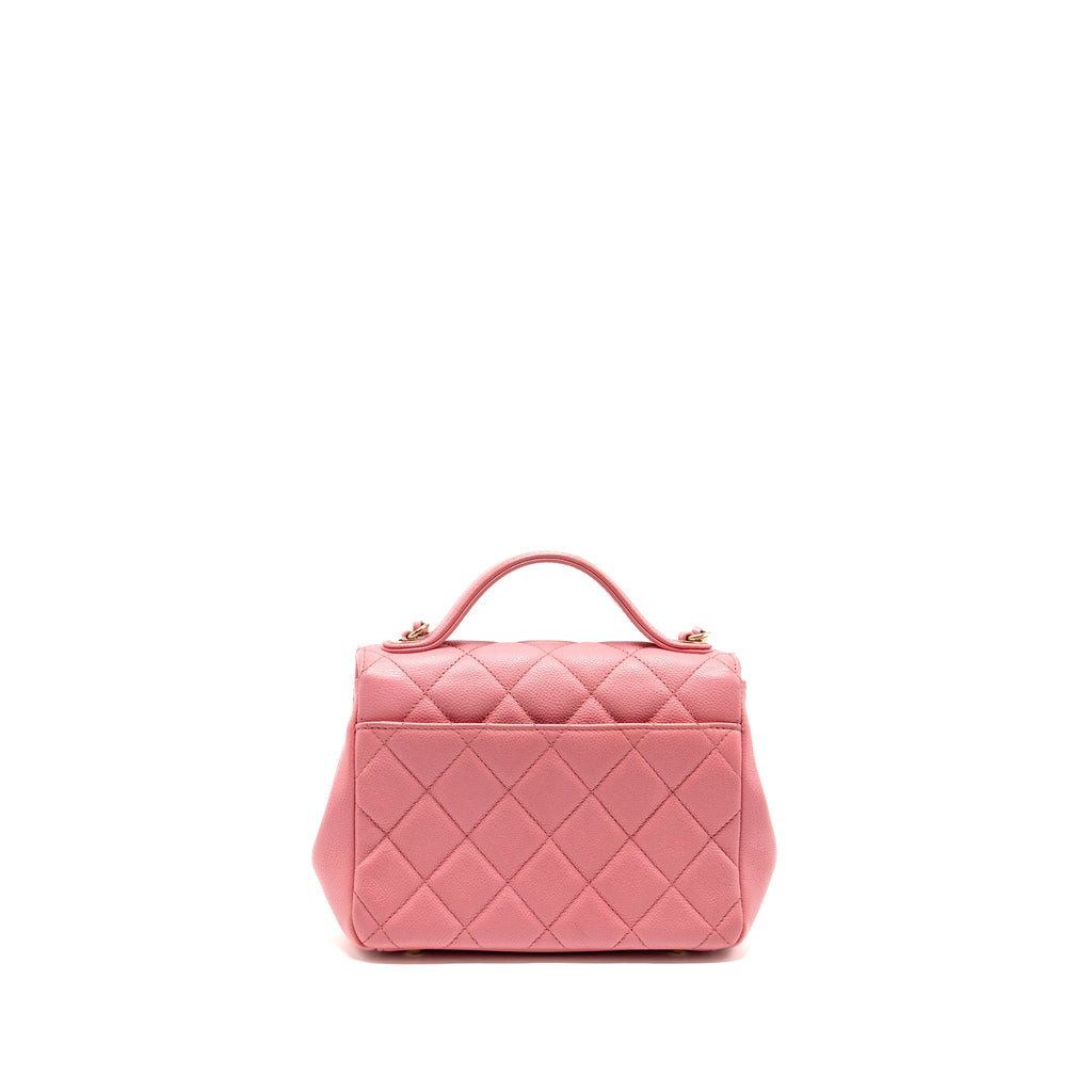 CHANEL SMALL BUSINESS AFFINITY CAVIAR PINK LGHW(MICROCHIP)