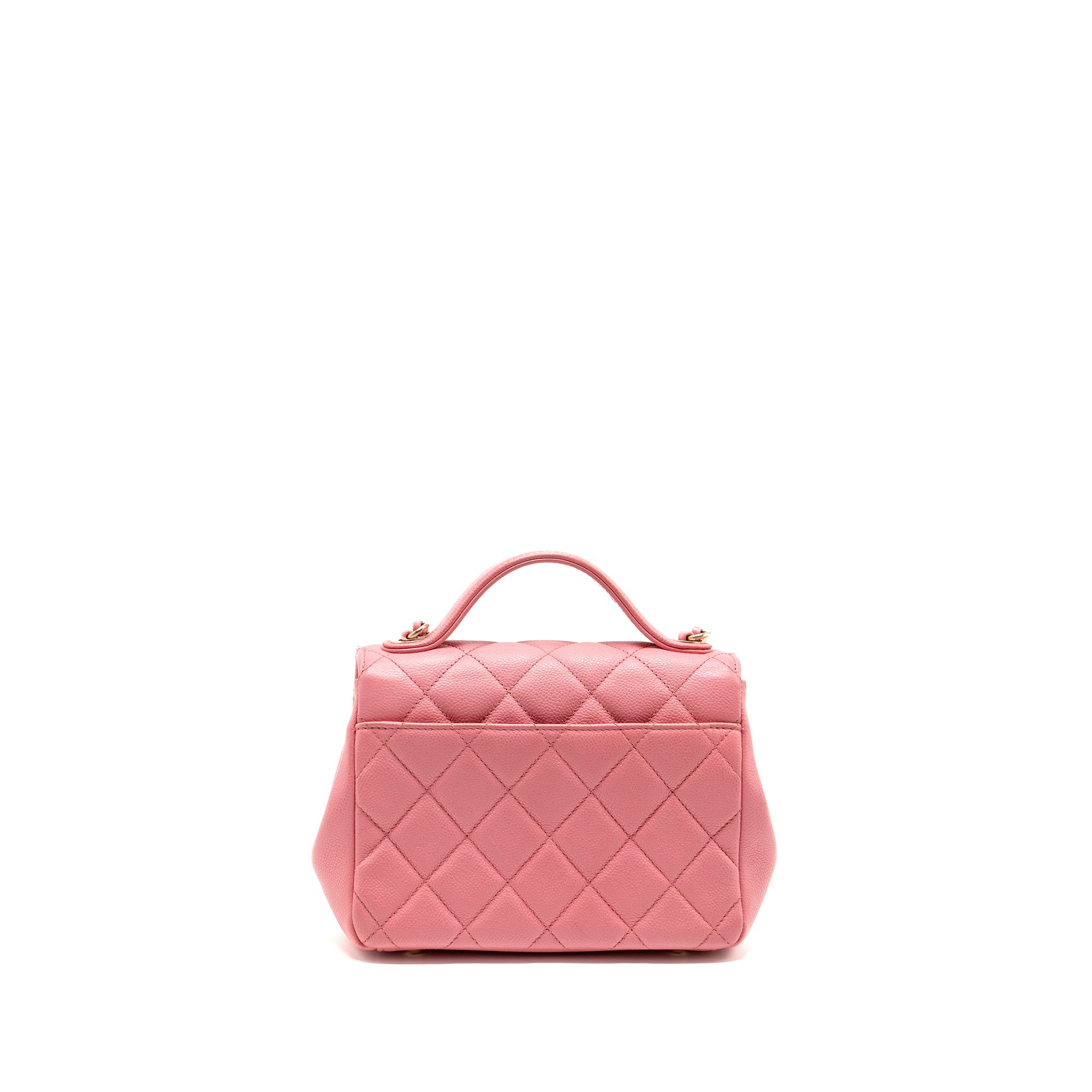 CHANEL SMALL BUSINESS AFFINITY CAVIAR PINK LGHW(MICROCHIP)