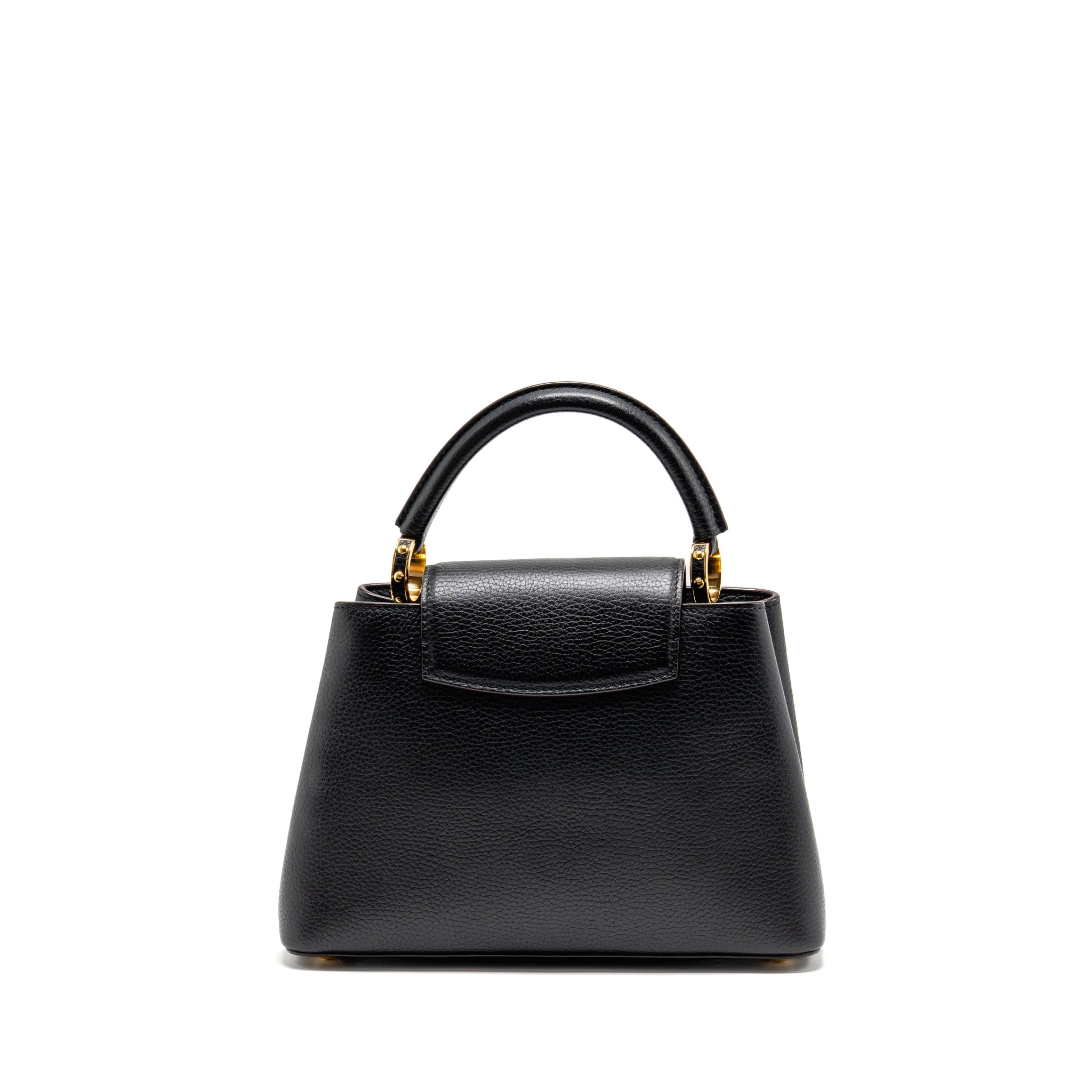 LOUIS VUITTON CAPUCINES BB CALFSKIN BLACK GHW