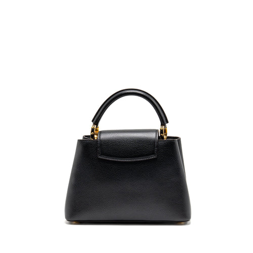 LOUIS VUITTON CAPUCINES BB CALFSKIN BLACK GHW