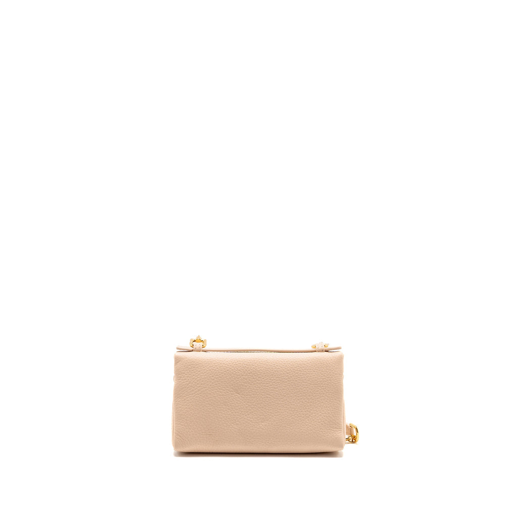 LORO PIANA EXTRA POCKET MINI POUCH CALFSKIN LIGHT PINK GHW