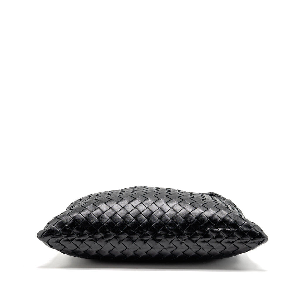 BOTTEGA VENETA HOP BAG CALFSKIN BLACK GHW