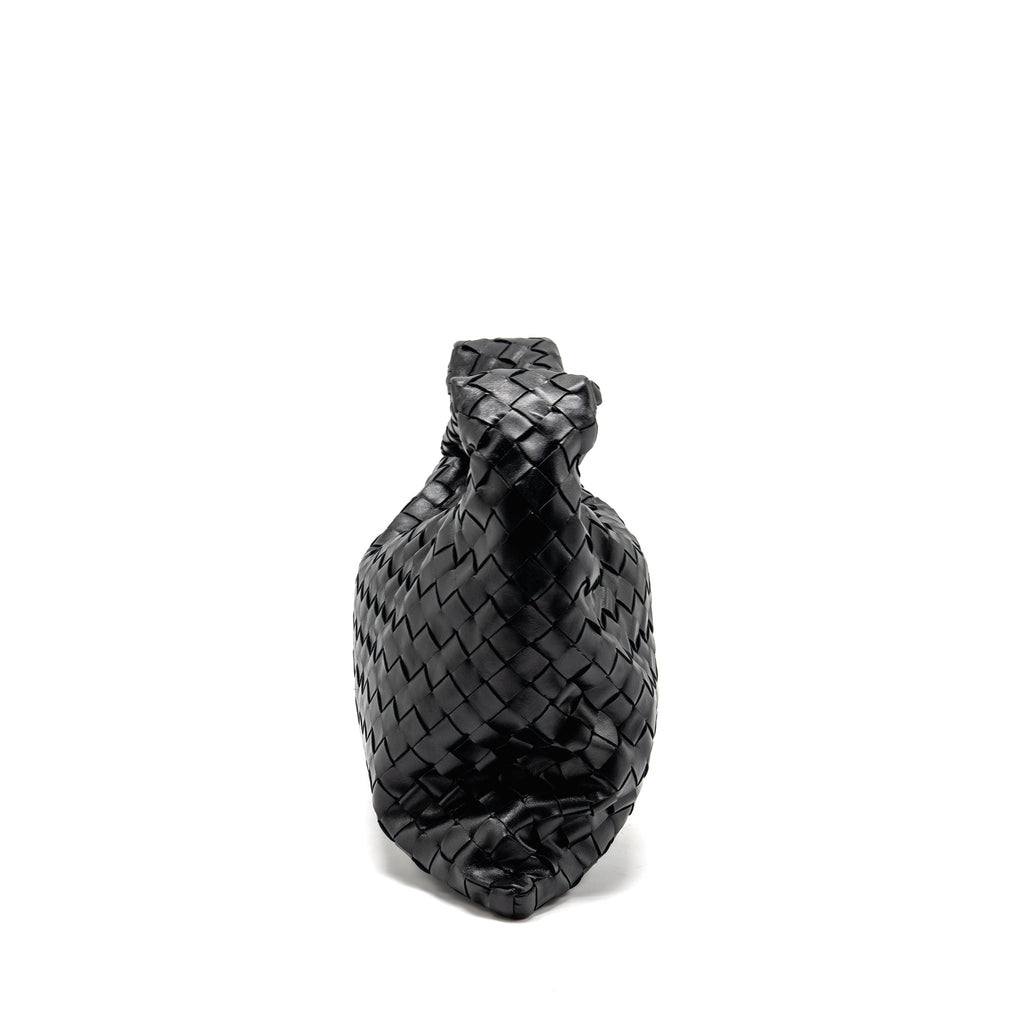 BOTTEGA VENETA HOP BAG CALFSKIN BLACK GHW