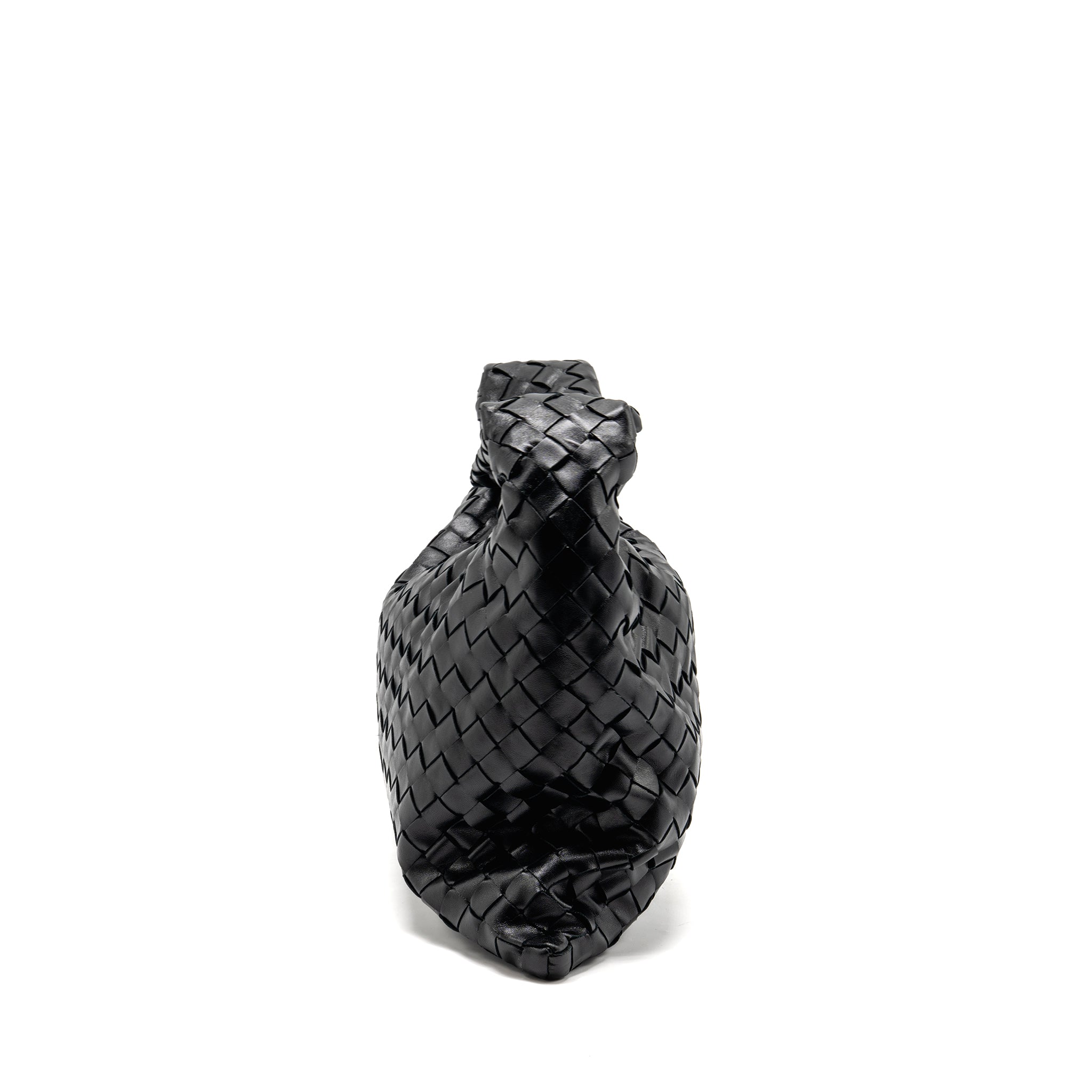 BOTTEGA VENETA HOP BAG CALFSKIN BLACK GHW