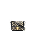 CELINE TEEN TRIOMPHE BAG TRIOMPHE CANVAS/CALFSKIN BLACK/WHITE GHW