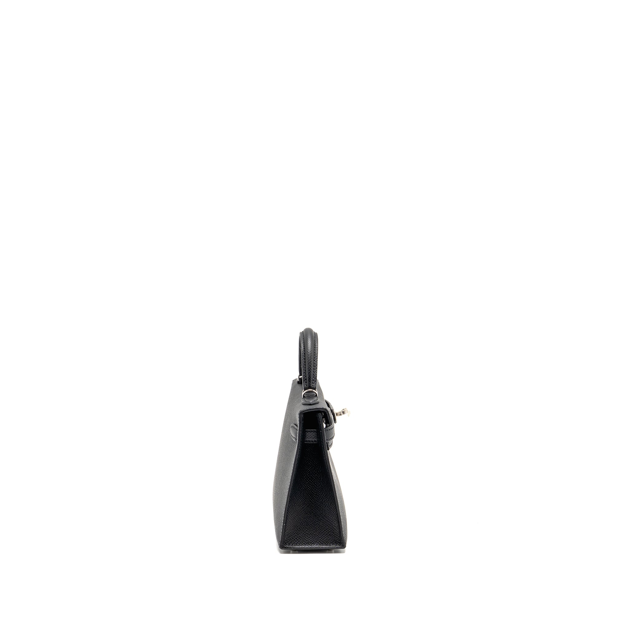 HERMES MINI KELLY II EPSOM BLACK SHW
