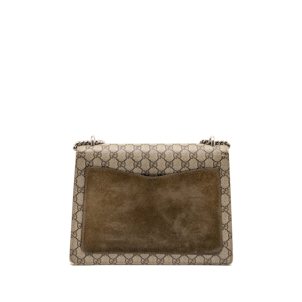 GUCCI MEDIUM EMBROIDERED DIONYSUS SHOULDER BAG GG SUPREME CANVAS/LEATHER MULTICOLOUR SHW