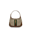 GUCCI JACKIE 1961 SMALL SHOULDER BAG GG SUPREME CANVAS/CALFSKIN BROWN/MULTICOLOUR GHW