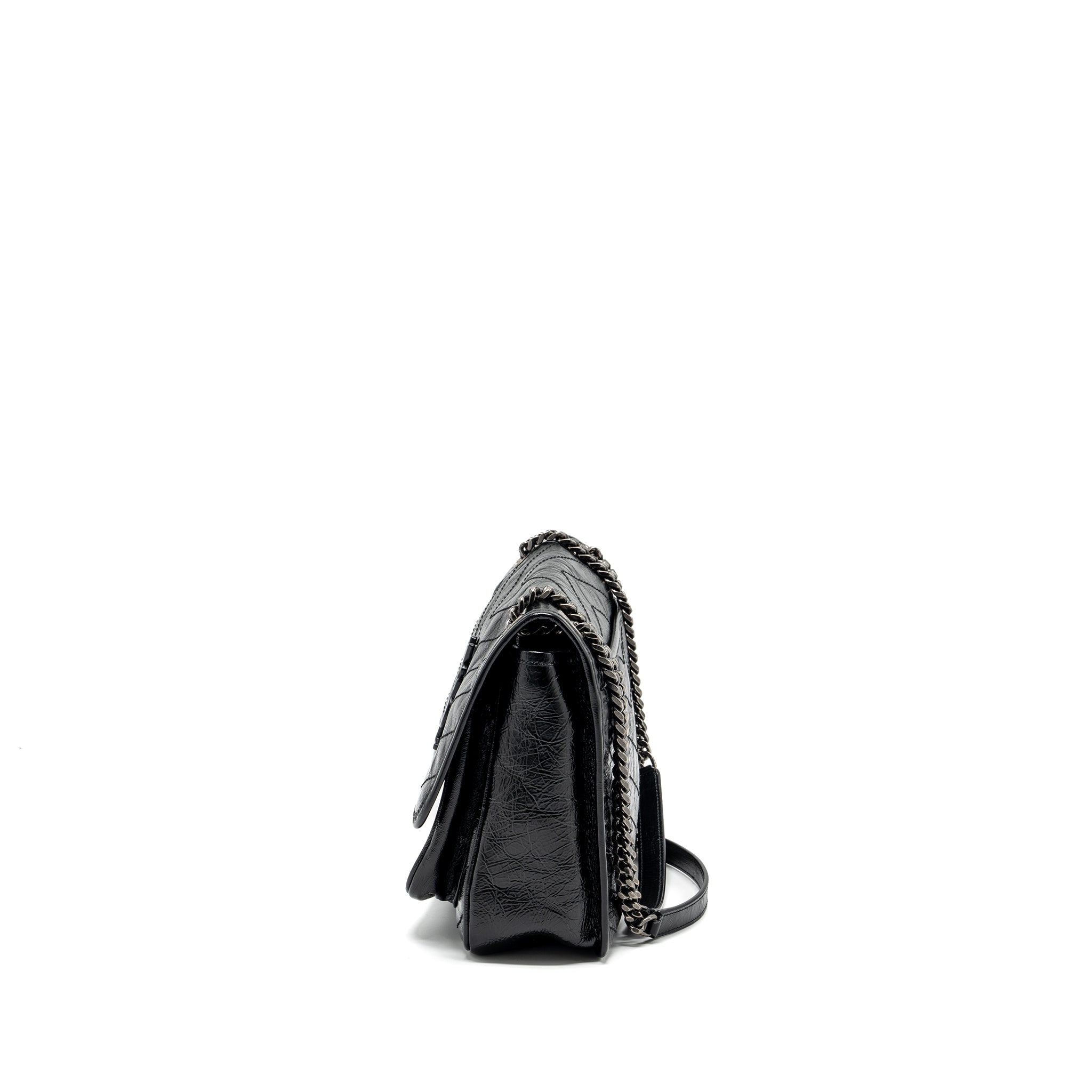 SAINT LAUREN MEDIUM NIKI CALFSKIN BLACK RUTHENIUM HARDWARE