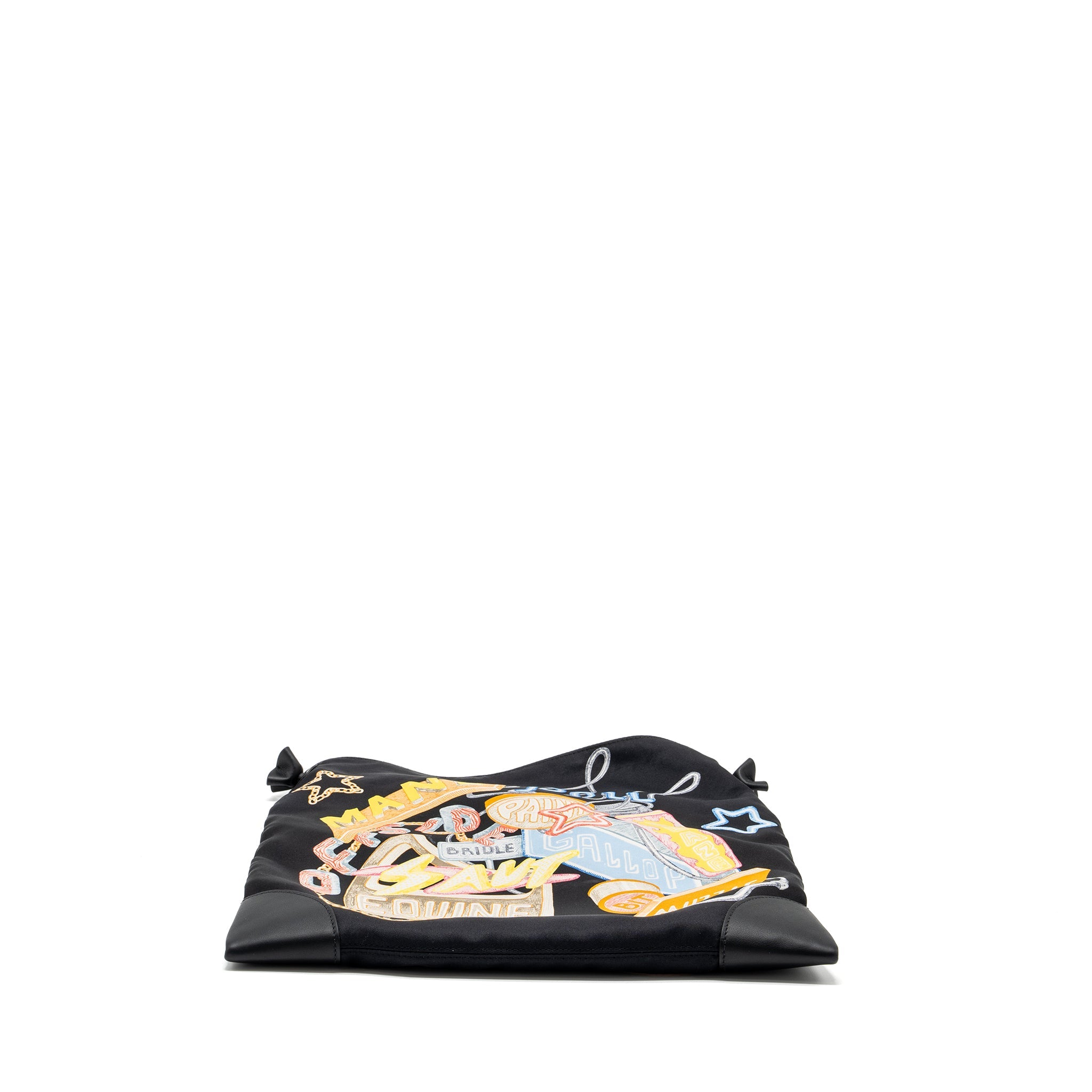 HERMES SILKCITY SHOULDER BAG MULTICOLOUR BLACK SHW