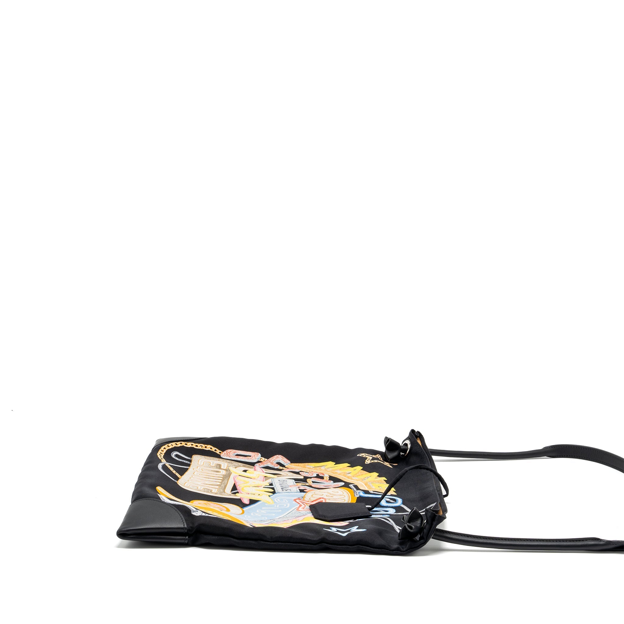 HERMES SILKCITY SHOULDER BAG MULTICOLOUR BLACK SHW
