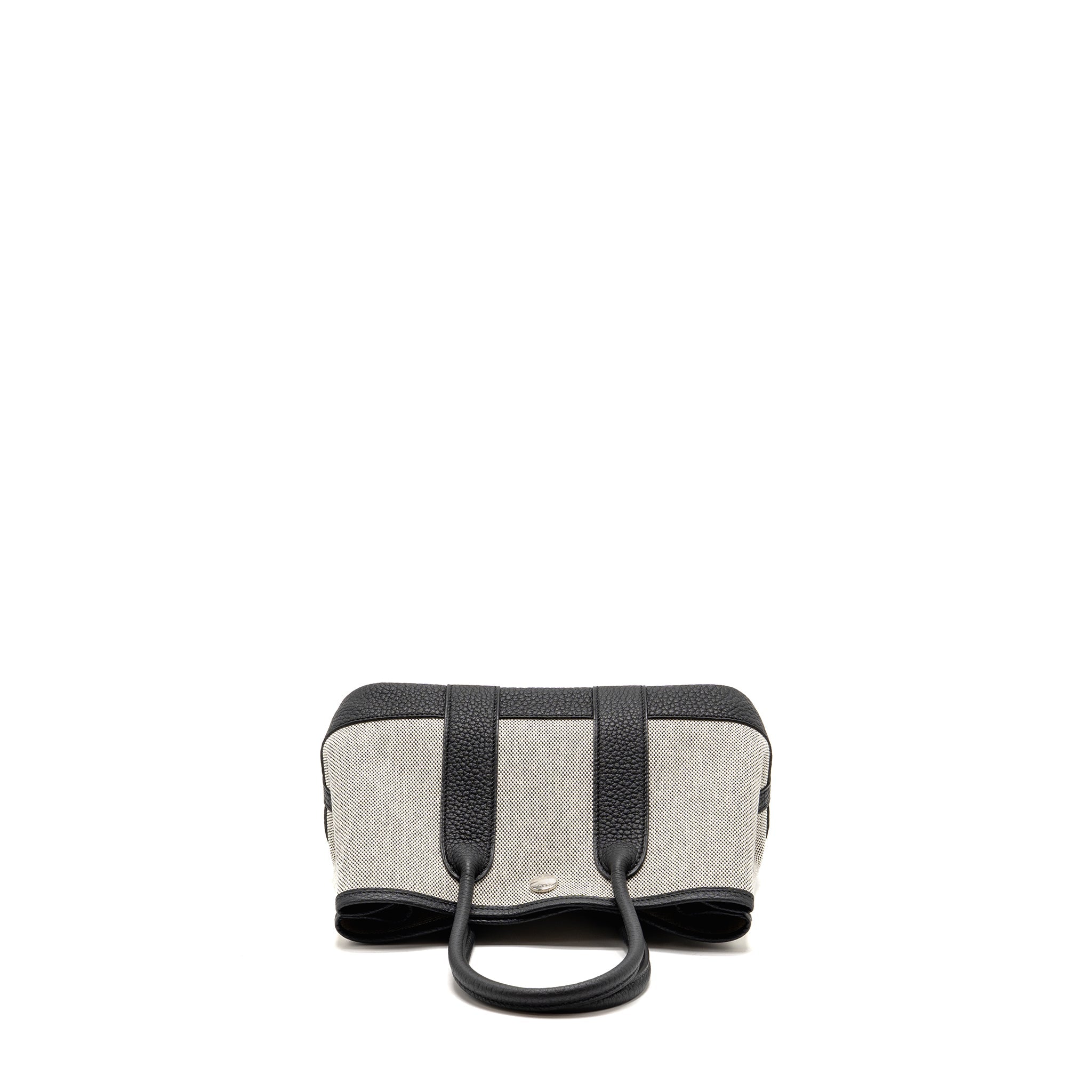 HERMES NEO GARDEN PARTY 23 NEGONDA/CANVAS ECRU/BLACK SHW