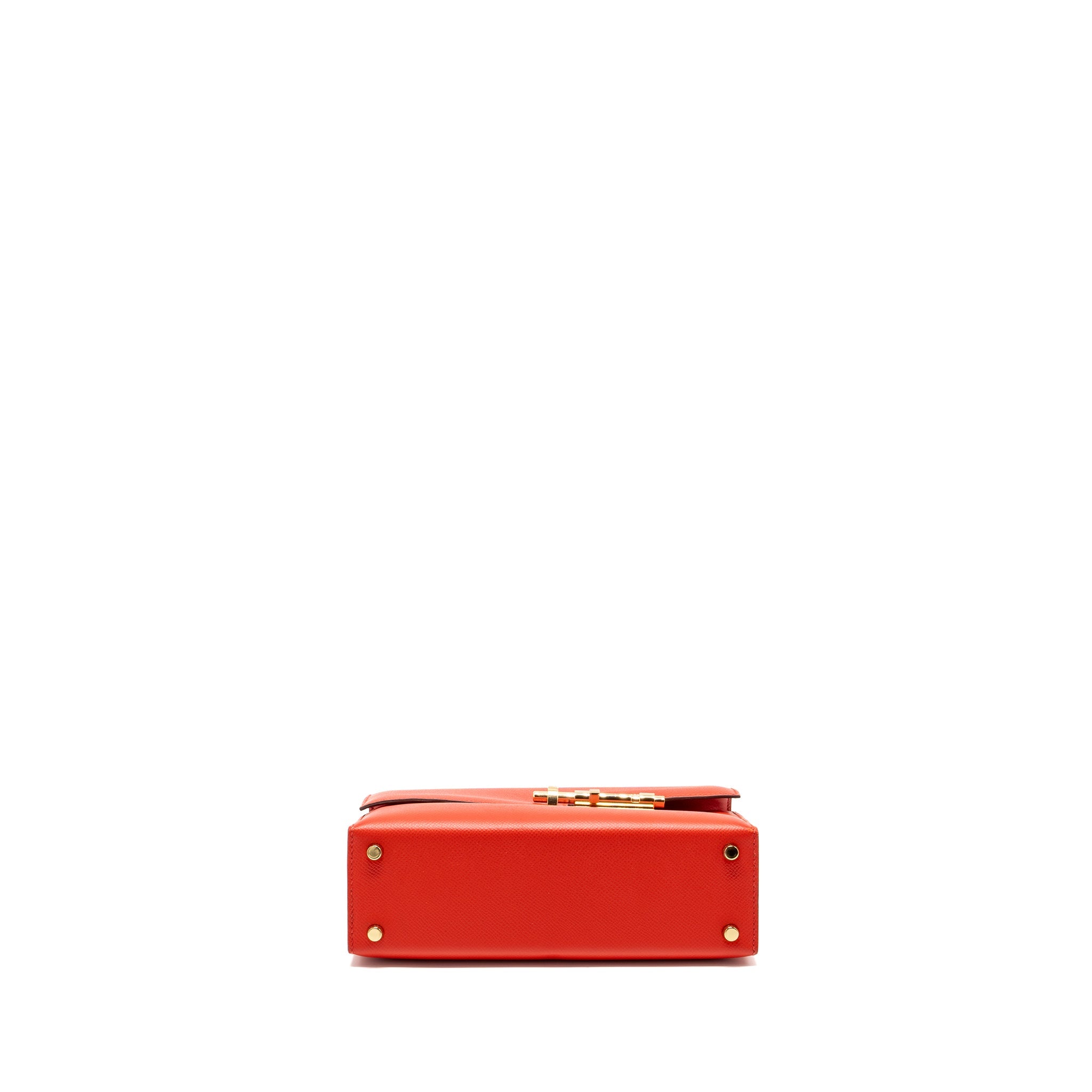 HERMES VERROU 21 EPSOM S3 ROUGE DE COEUR LGHW