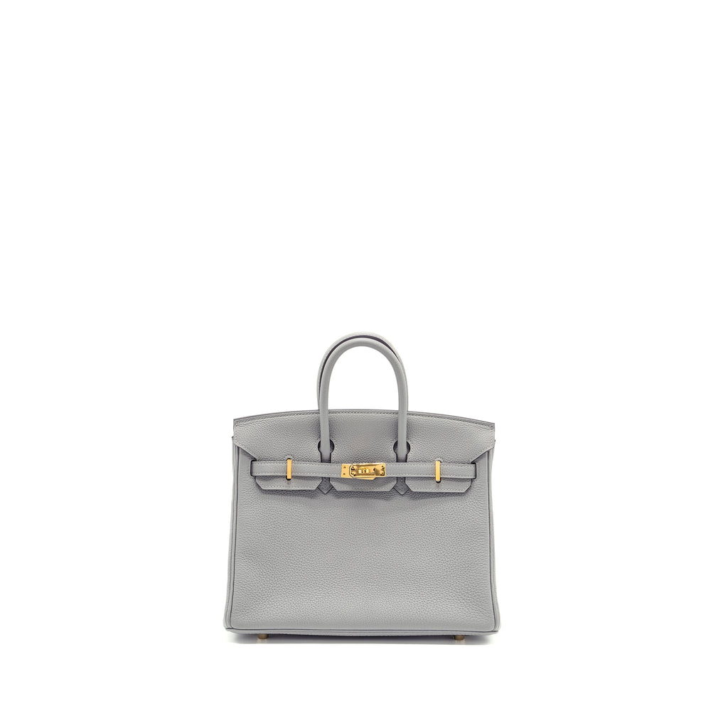 HERMES BIRKIN 25 TOGO GRIS MOUNTIE GHW
