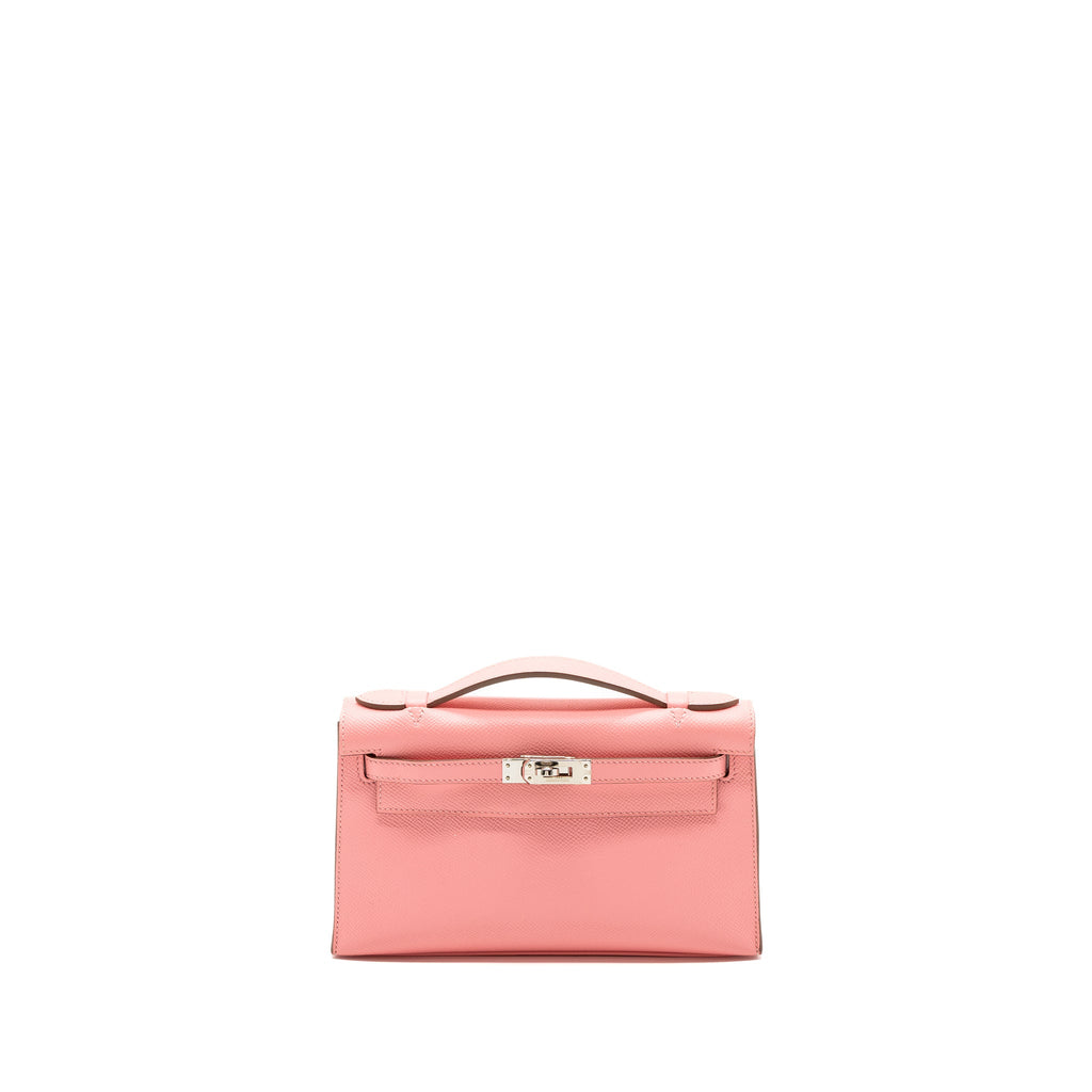 HERMES KELLY POCHETTE EPSOM ROSE CONFETTI SHW