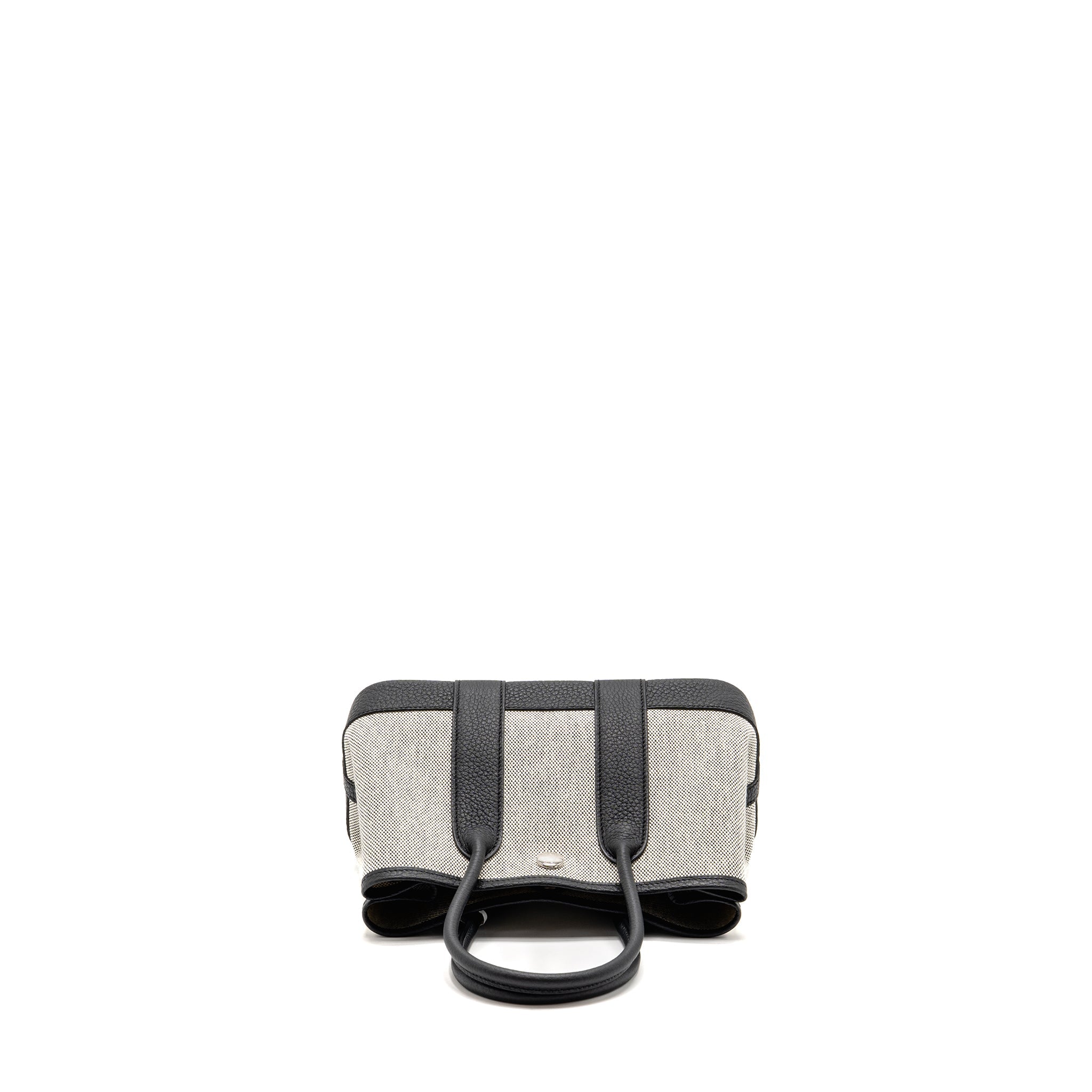 HERMES NEO GARDEN PARTY 23 NEGONDA / CANVAS ECRU / BLACK SHW