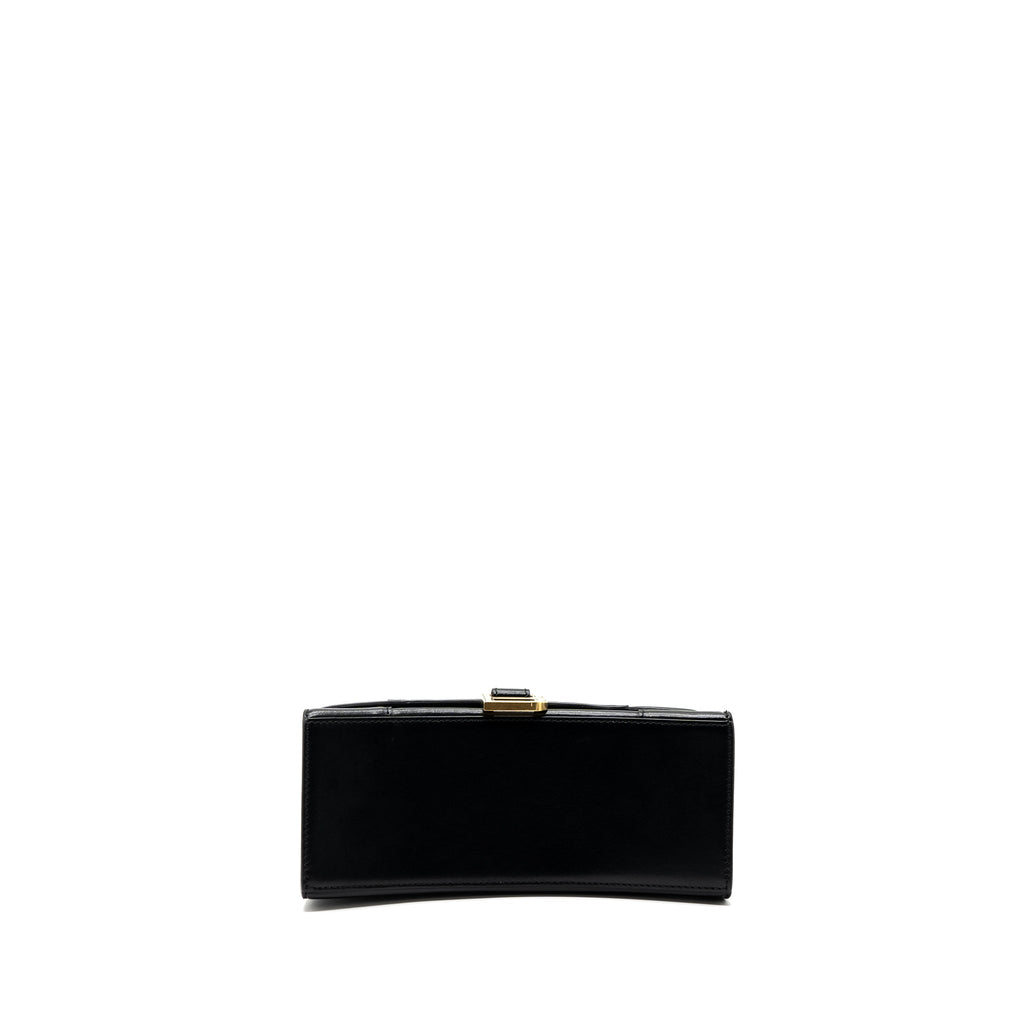 BALENCIAGA SMALL HOURGLASS BAG CALFSKIN BLACK GHW
