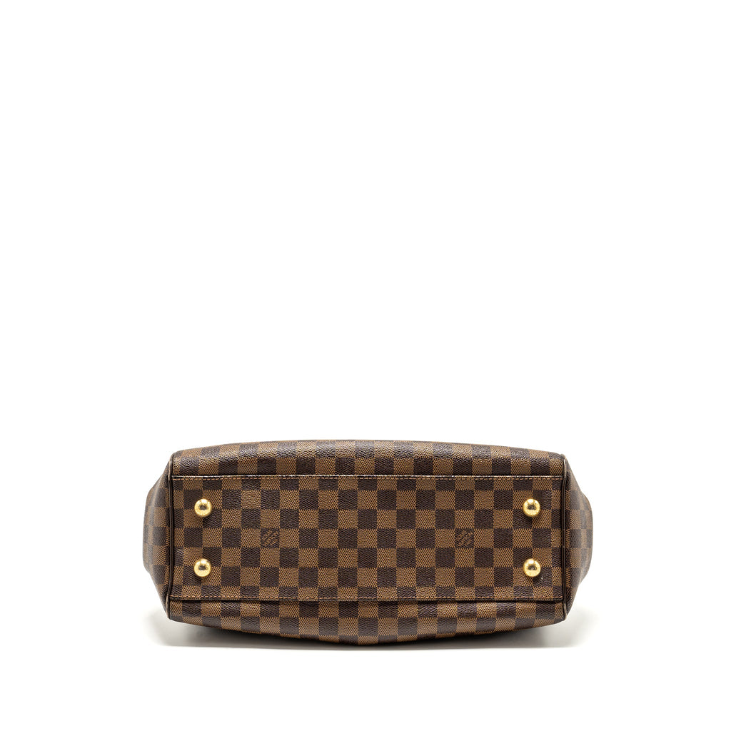 LOUIS VUITTON TREVI TOTE BAG DAMIER EBENE CANVAS GHW