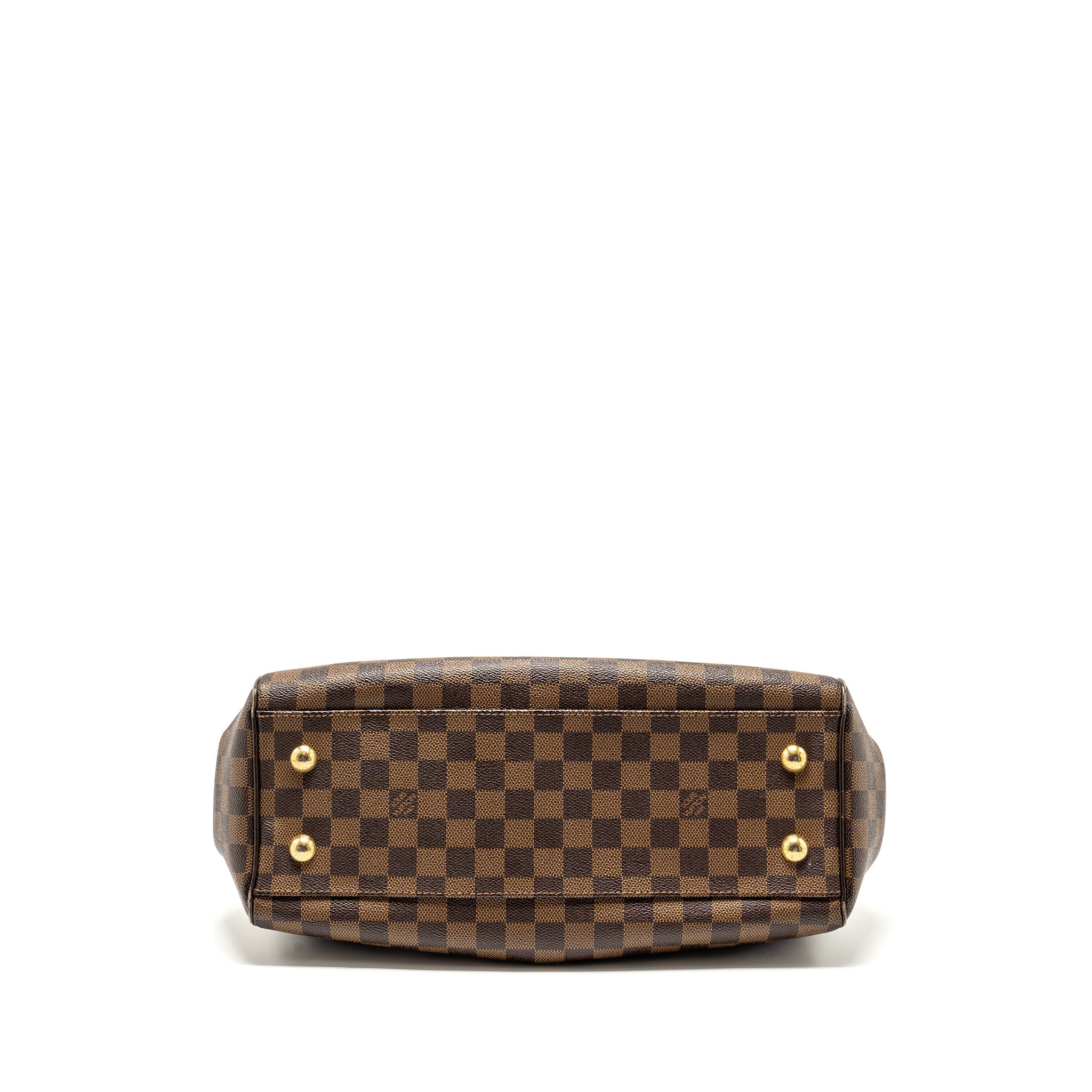LOUIS VUITTON TREVI TOTE BAG DAMIER EBENE CANVAS GHW