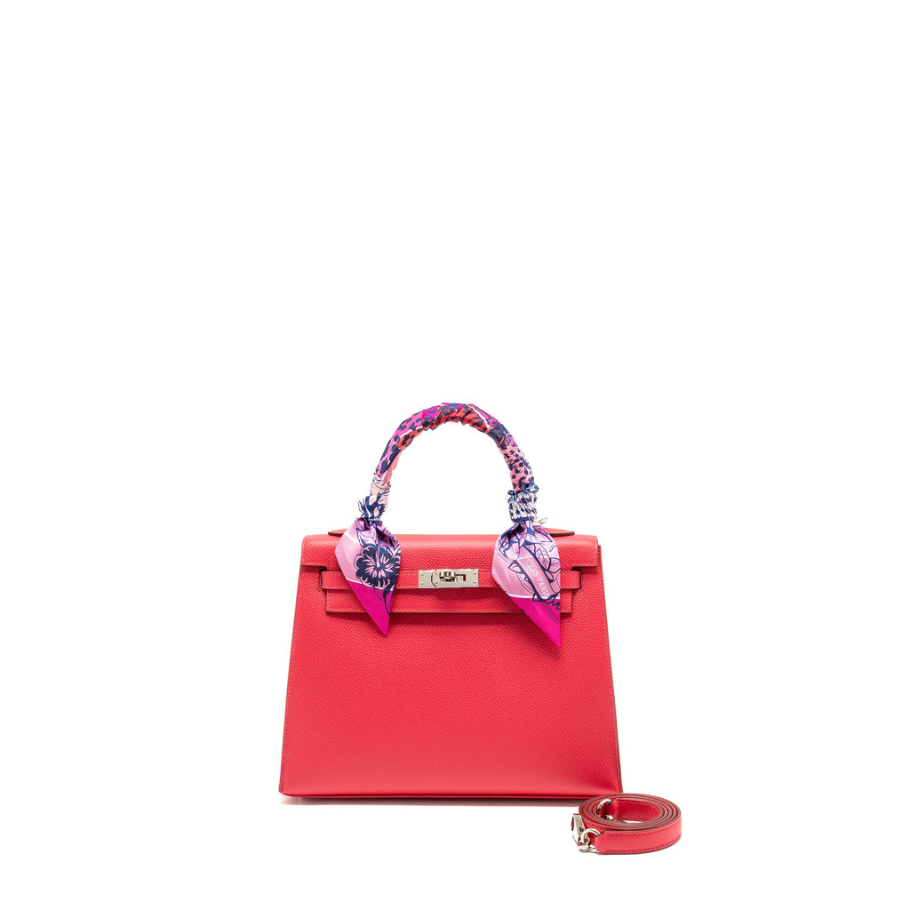 HERMES KELLY 25 SELLIER EPSOM ROSE EXTREME SHW