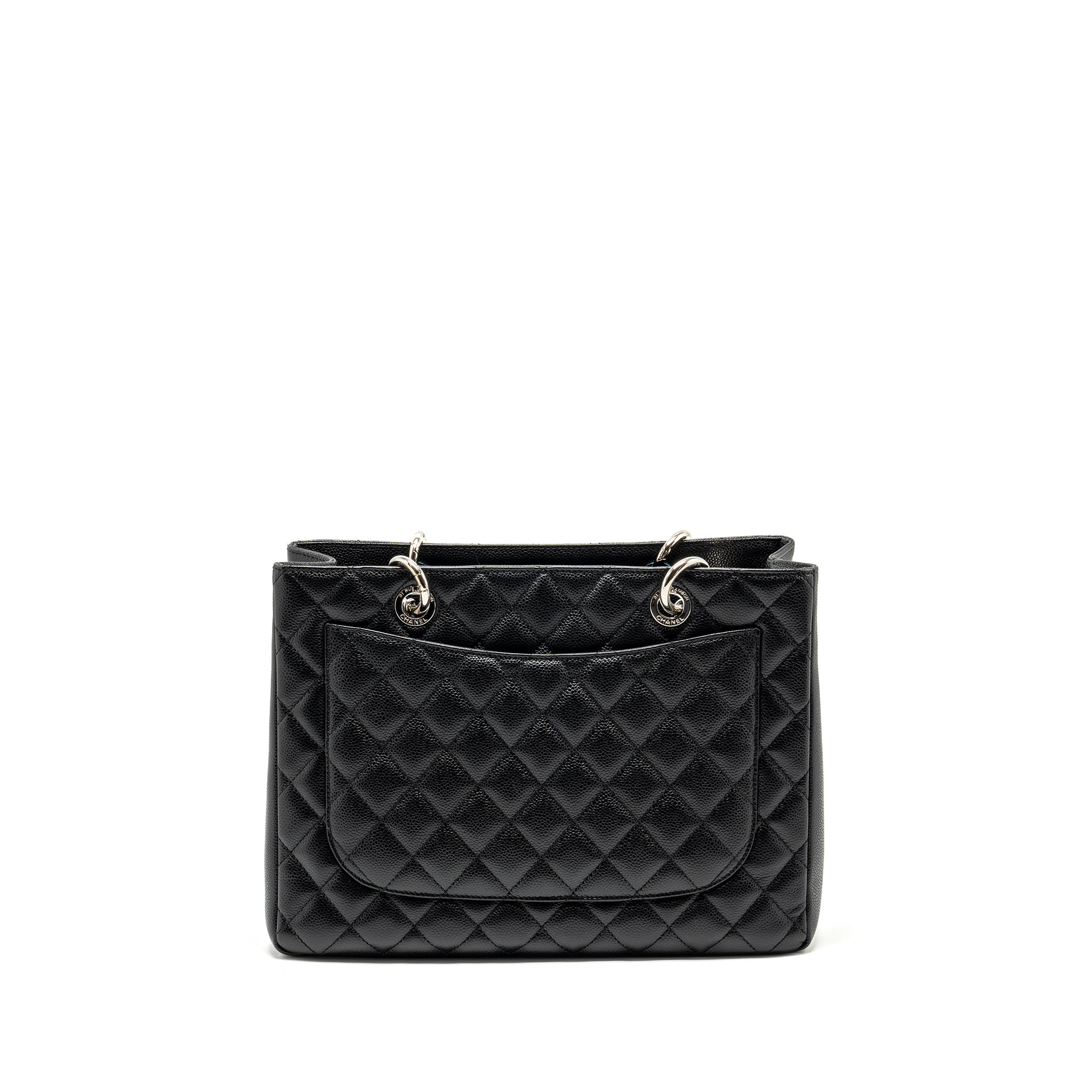 CHANEL GRAND SHOPPING TOTE CAVIAR BLACK SHW