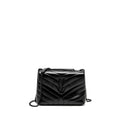 SAINT LAURENT/YSL SMALL LOULOU BAG CALFSKIN SO BLACK