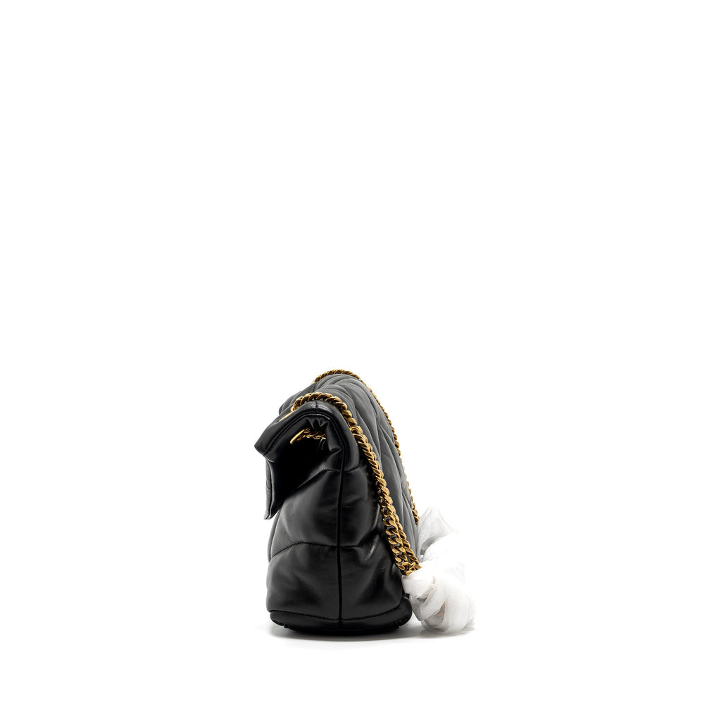 SAINT LAURENT/YSL SMALL PUFFER BAG NAPPA BLACK MULTICOLOUR HARDWARE