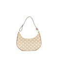 CELINE AVA BAG TRIOMPHE CANVAS/CALFSKIN WHITE/BROWN GHW