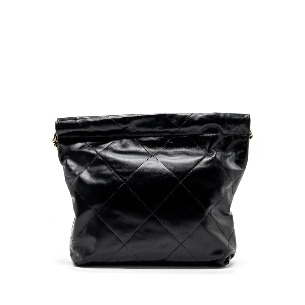 CHANEL SMALL 22 BAG CALFSKIN BLACK GHW