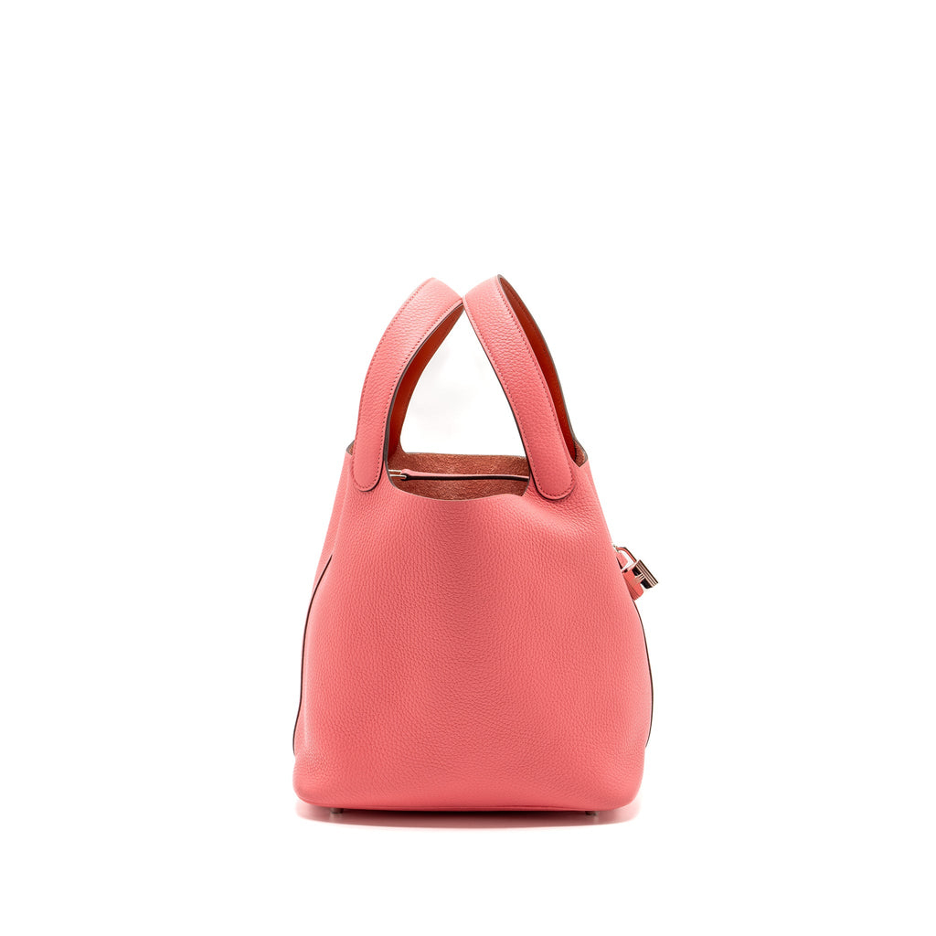 HERMES PICOTIN 22 LOCK BAG CLEMENCE ROSE AZALEE SHW