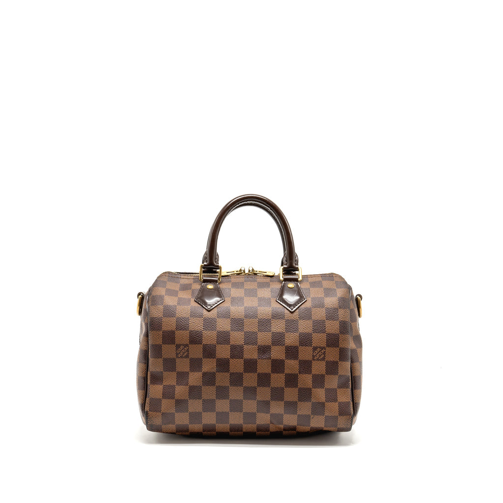 LOUIS VUITTON SPEEDY BANDOULIERE 25 DAMIER EBENE GHW