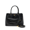 PRADA SAFFIANO TOTE BAG LEATHER BLACK GHW