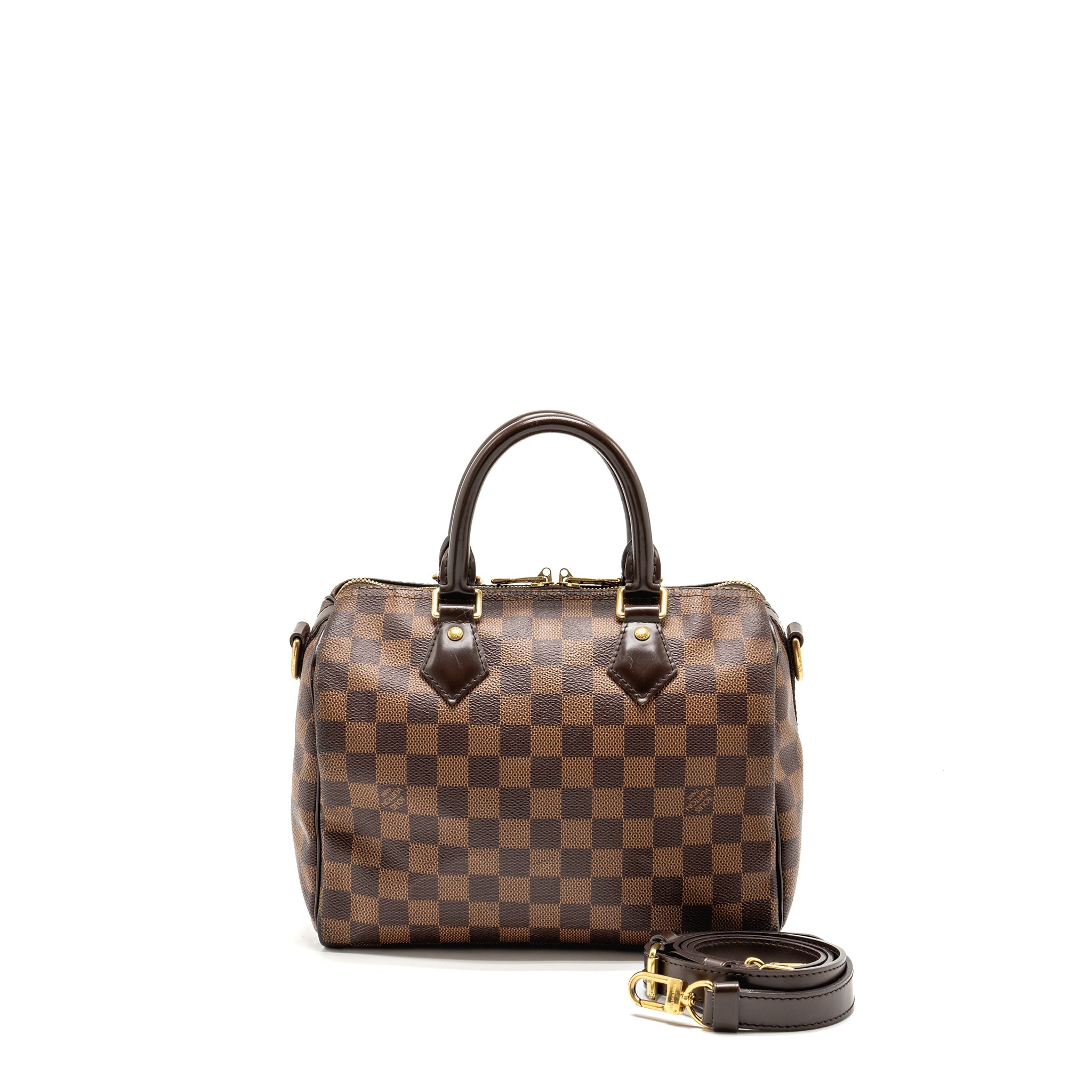 LOUIS VUITTON SPEEDY BANDOULIERE 25 DAMIER EBENE GHW