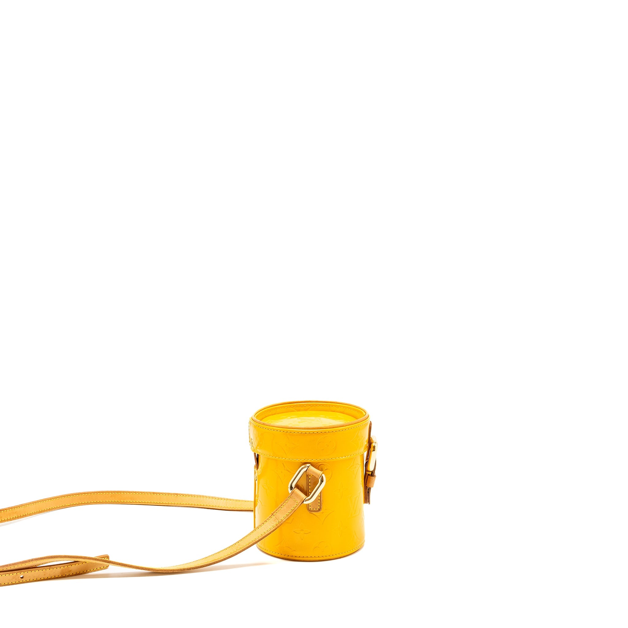 LOUIS VUITTON VERNIS ASTOR PLACE VANITY BAG PATENT YELLOW GHW