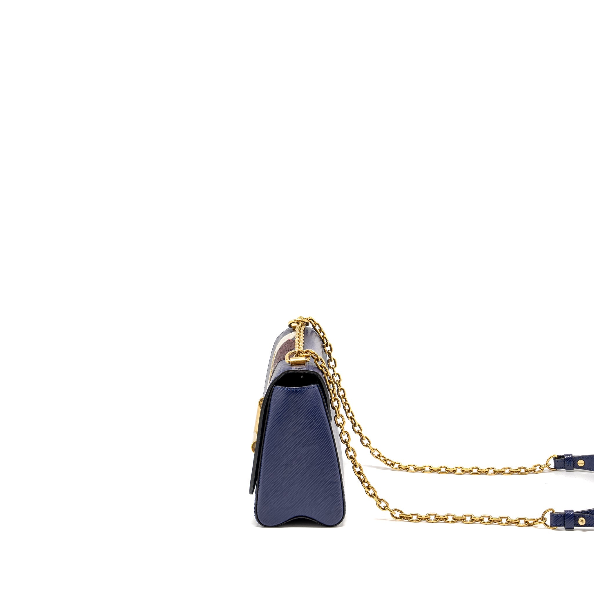 LOUIS VUITTON NIGHT BIRD LADIES TWIST MM BAG EPI/SEQUIN NAVY GHW