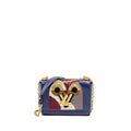 LOUIS VUITTON NIGHT BIRD LADIES TWIST MM BAG EPI/SEQUIN NAVY GHW