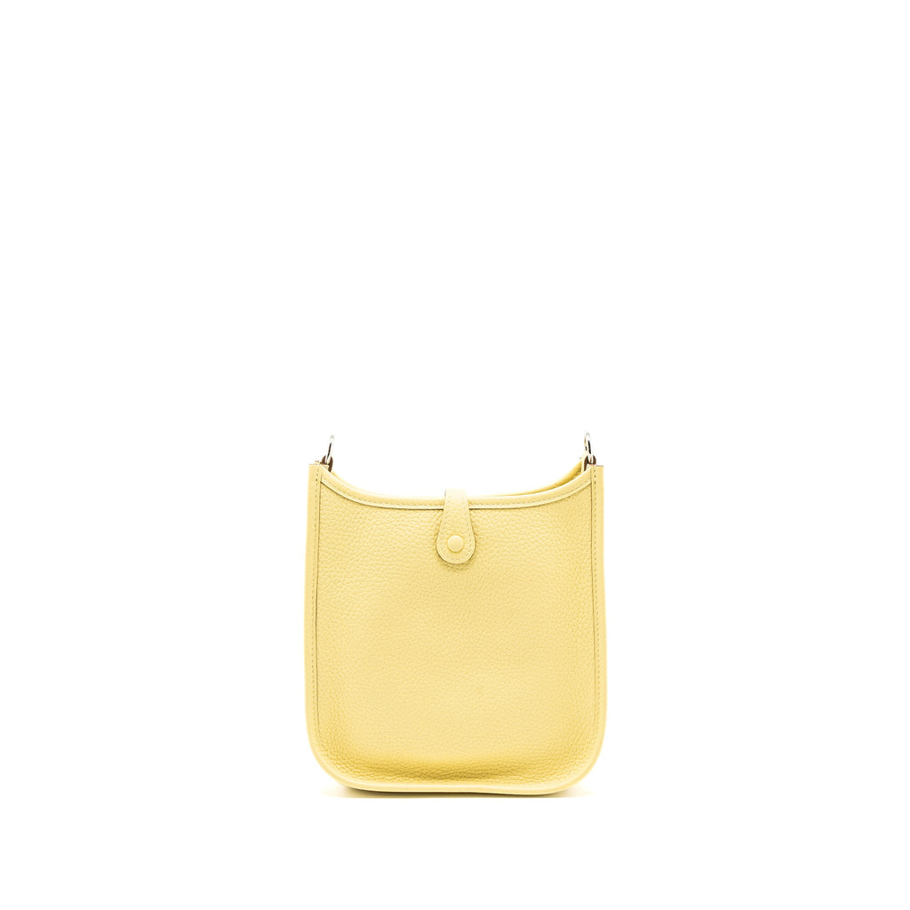 HERMES MINI EVELYNE CLEMENCE 1Z JAUNE POUSSIN SHW