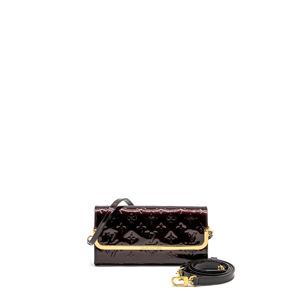 LOUIS VUITTON ROSSMORE MM MONOGRAM VERNIS AMARANTE GHW