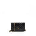 CHANEL CLASSIC WALLET ON CHAIN CAVIAR BLACK GHW