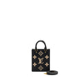 LOUIS VUITTON PETIT SAC PLAT MONOGRAM EMPREINTE CALFSKIN BLACK GHW (NEW VERSION)