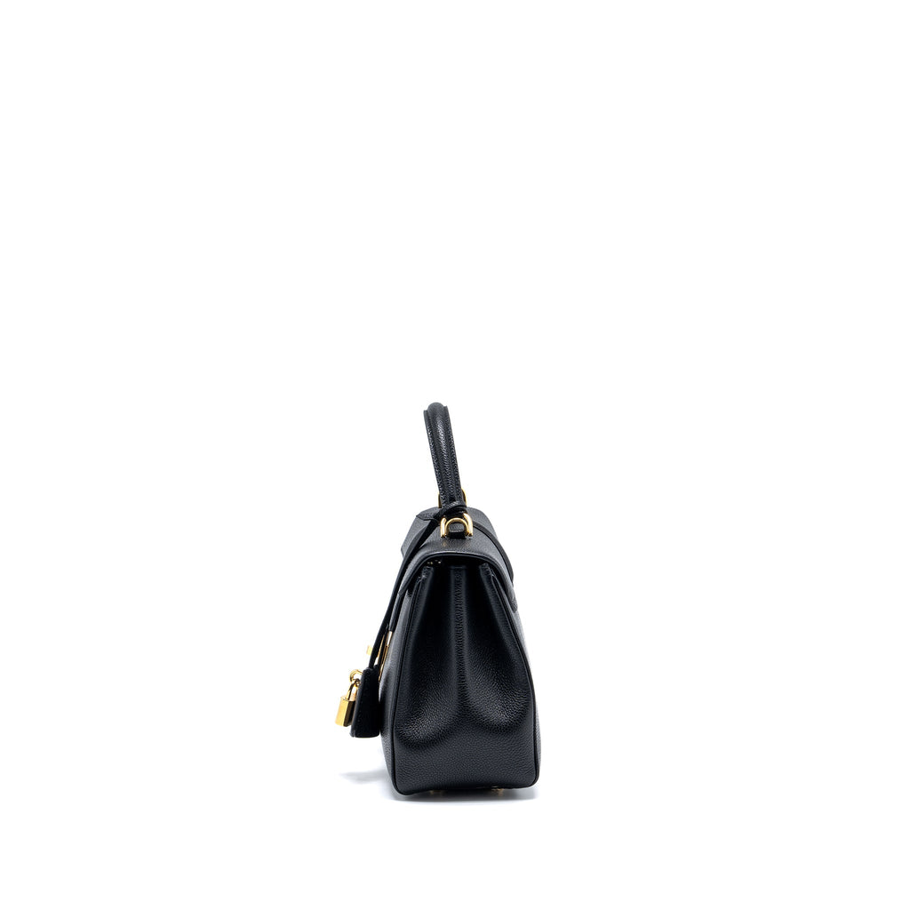 CELINE SMALL 16 BAG GRAINED CALFSKIN BLACK GHW