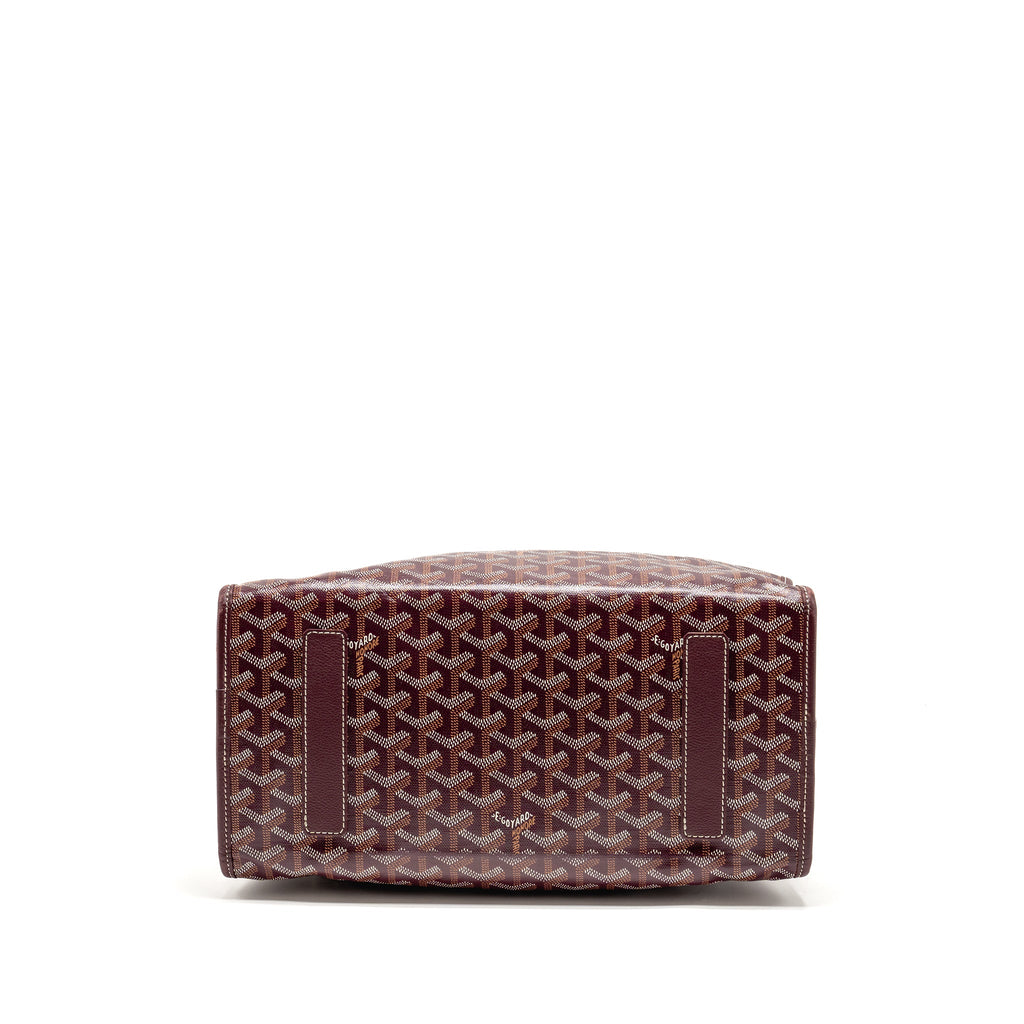 GOYARD SAINT LEGER BACKPACK GOYARDINE CANVAS BURGUNDY SHW