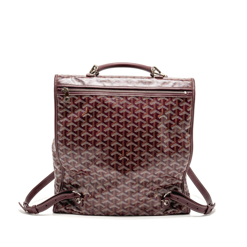 GOYARD SAINT LEGER BACKPACK GOYARDINE CANVAS BURGUNDY SHW