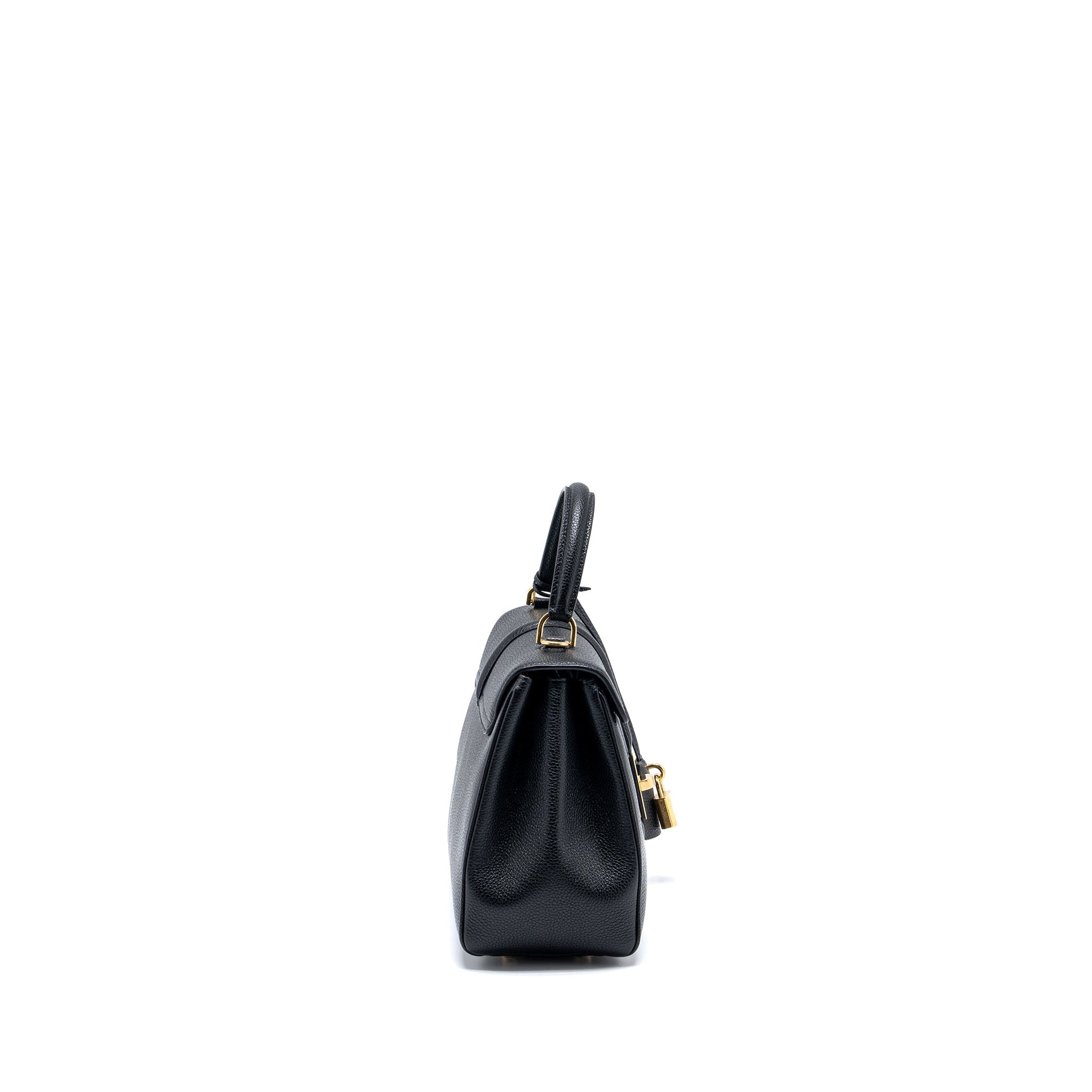 CELINE SMALL 16 BAG GRAINED CALFSKIN BLACK GHW