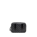 LOUIS VUITTON POCHETTE KASAI CLUTCH BAG DAMIER GRAPHITE CANVAS SO BLACK