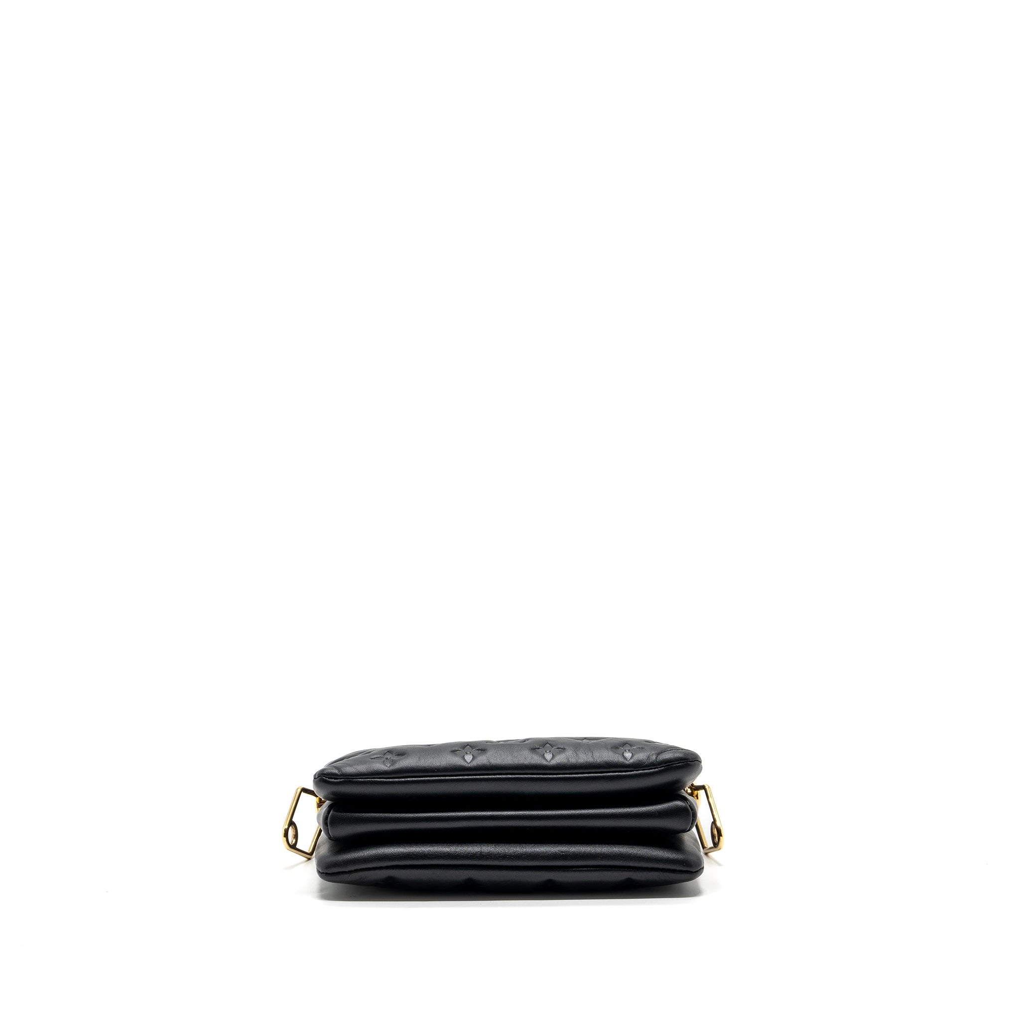 LOUIS VUITTON COUSSIN BB MONOGRAM EMPREINTE LAMBSKIN BLACK GHW