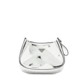 PRADA BORSA A SPALLA CLEO PELLE SPAZZOLATO LEATHER ARGENTO SHW